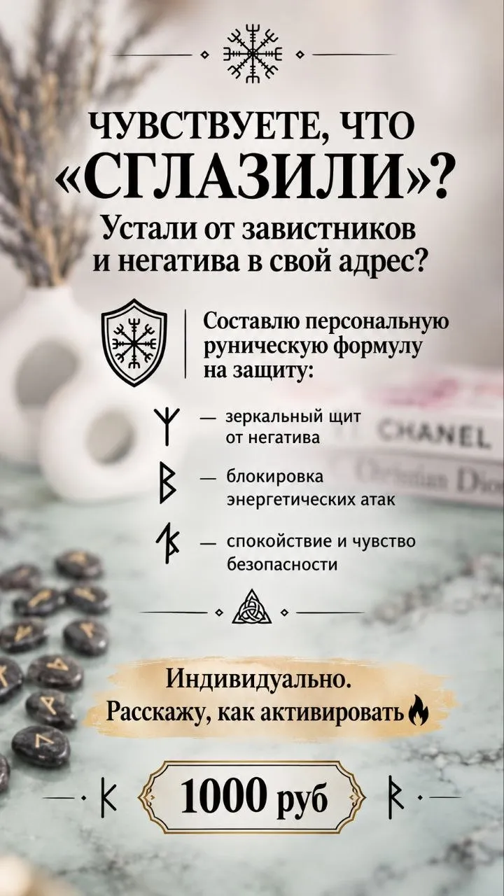 Чувствуете, что "Сглазили"? Устали от завистников и негатива в свой адрес? — 1000 ₽