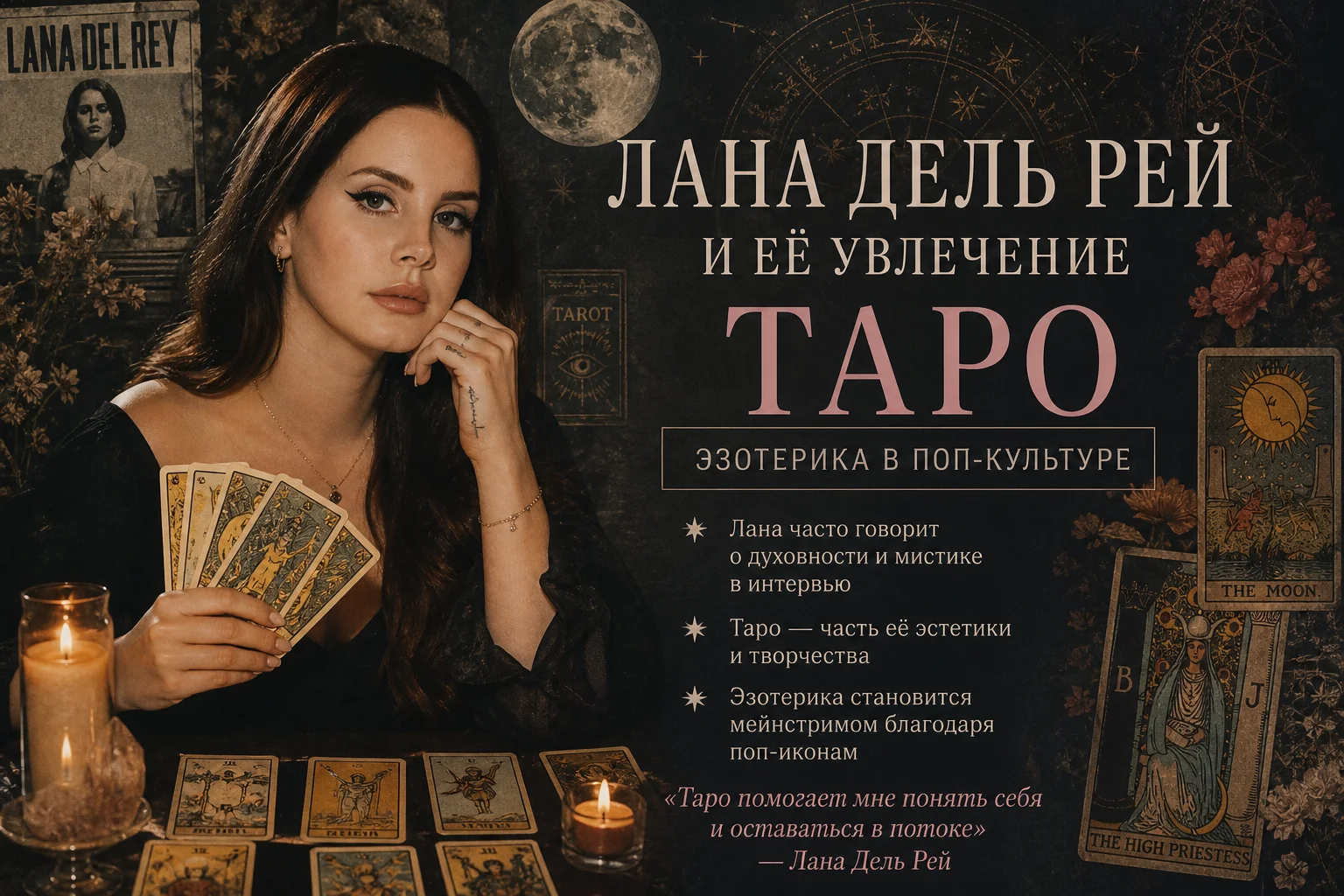 Лана Дель Рей и её увлечение Таро: эзотерика в поп-культуре