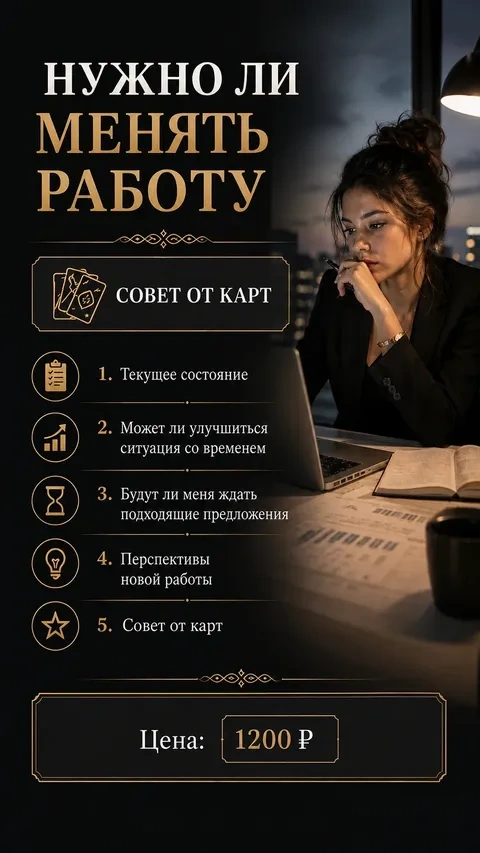 Нужно ли менять работу — 1200 ₽