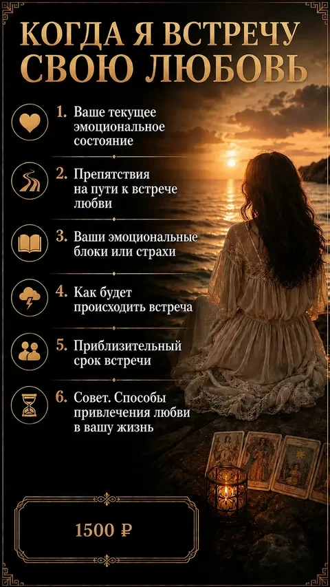 Когда я встречу свою любовь — 1500 ₽