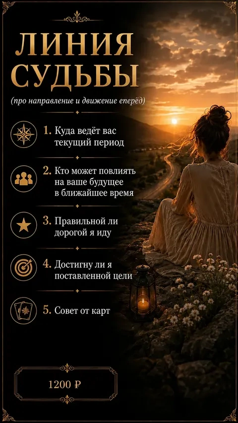 Линия судьбы — 1200 ₽