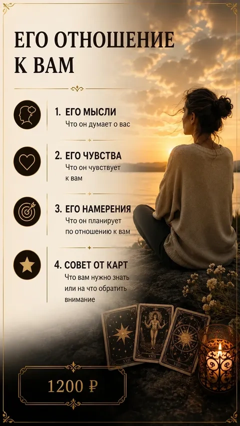 Его отношение к вам — 1200 ₽