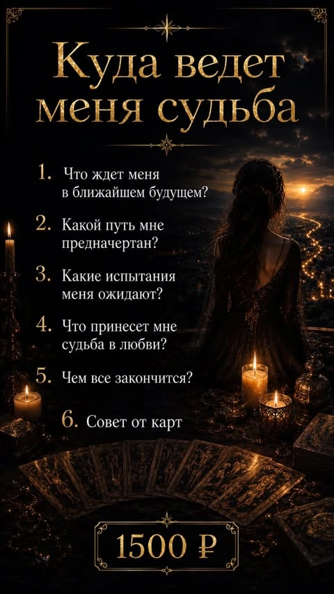 Куда ведёт меня судьба — 1500 ₽