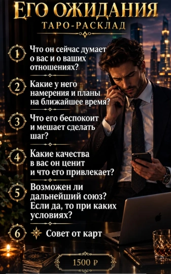 Его ожидания — 1500 ₽