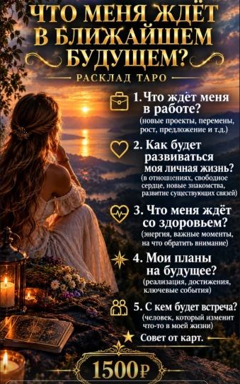 Что меня ждёт в ближайшем будущем? — 1500 ₽