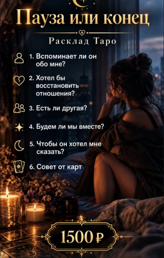 Пауза или конец — 1500 ₽