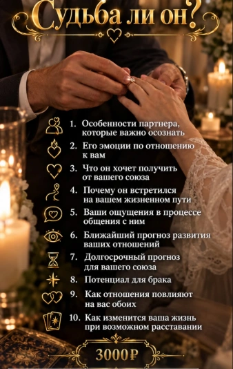 Судьба ли он? — 3000 ₽